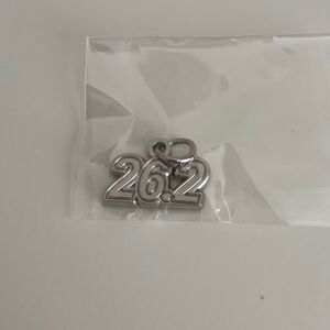 New Silver - Toned 26.2 Charm Pendant